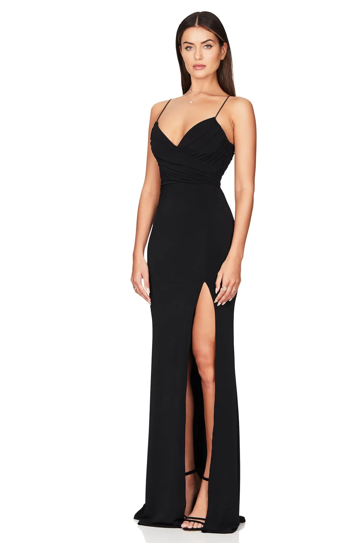 Nookie Venus Gown Black Size L / Au 12 for rent on The Volte - main image
