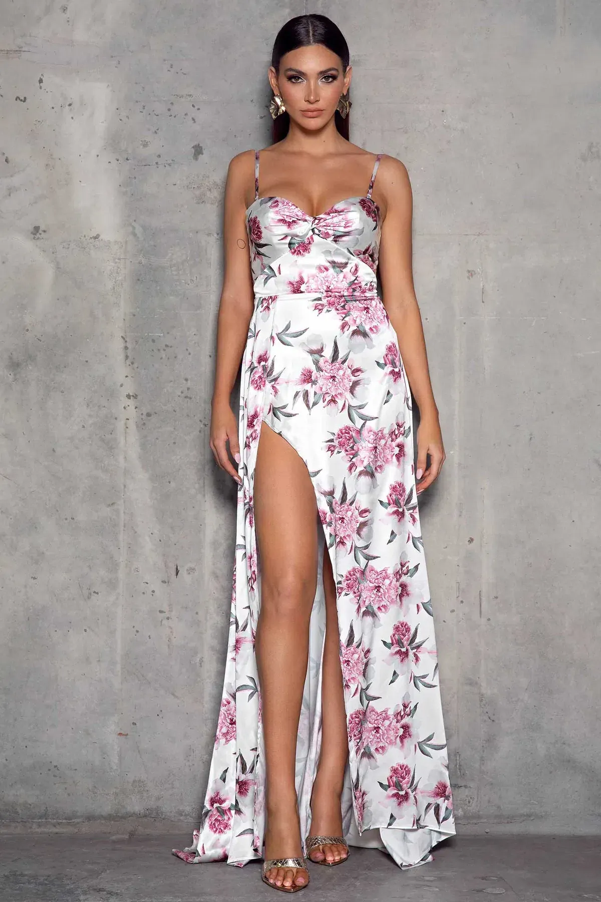 Elle Zeitoune Magnolia Floral Dress Print Size 12 - Image 1
