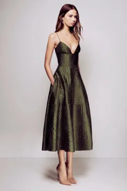 Alex Perry La Verne Dress Green Size 0 / AU 6 for rent on The Volte - image 2
