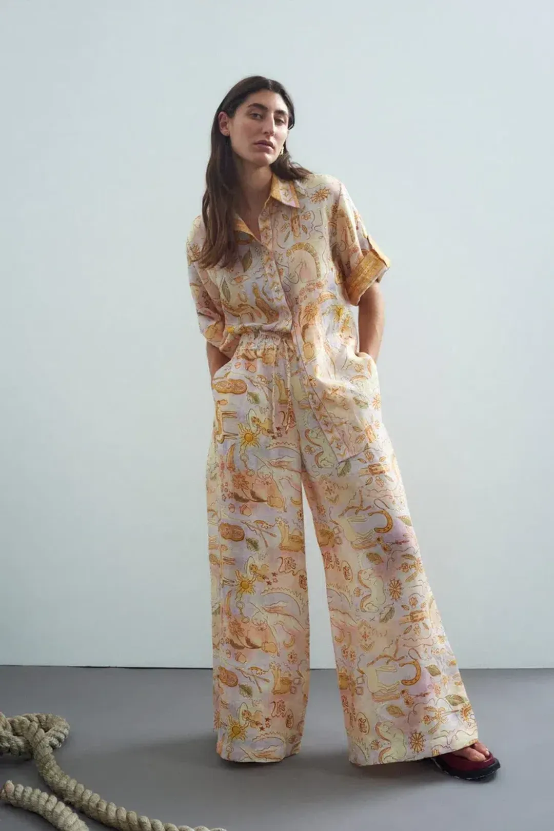 Alemais Solitaire Shirt & Pant Set Print Size 10 for rent on The Volte - main image