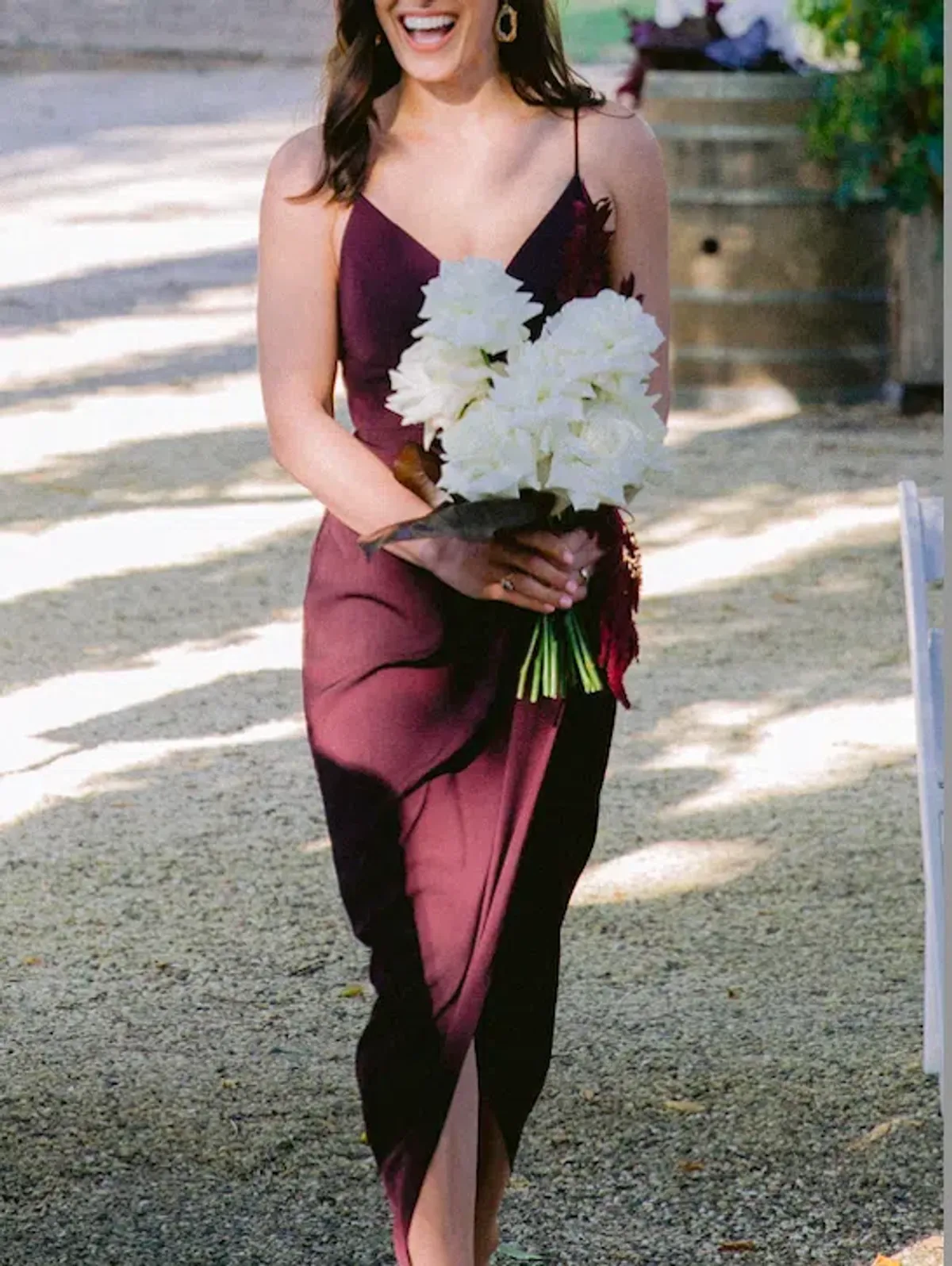 Shona Joy Core Cocktail Dress Aubergine Size 10 - Image 3