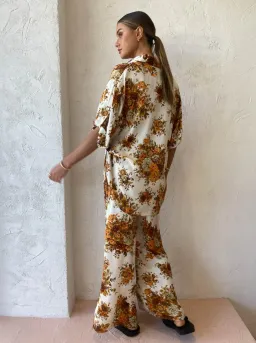 Alemais Derby Lounge Shirt and Pants Set Print Size 10 for rent on The Volte - image 3