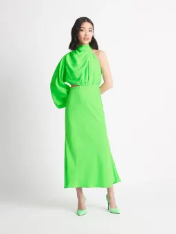 Sheike Olivia Maxi Dress Neon Green Size 8 for rent on The Volte - image 2