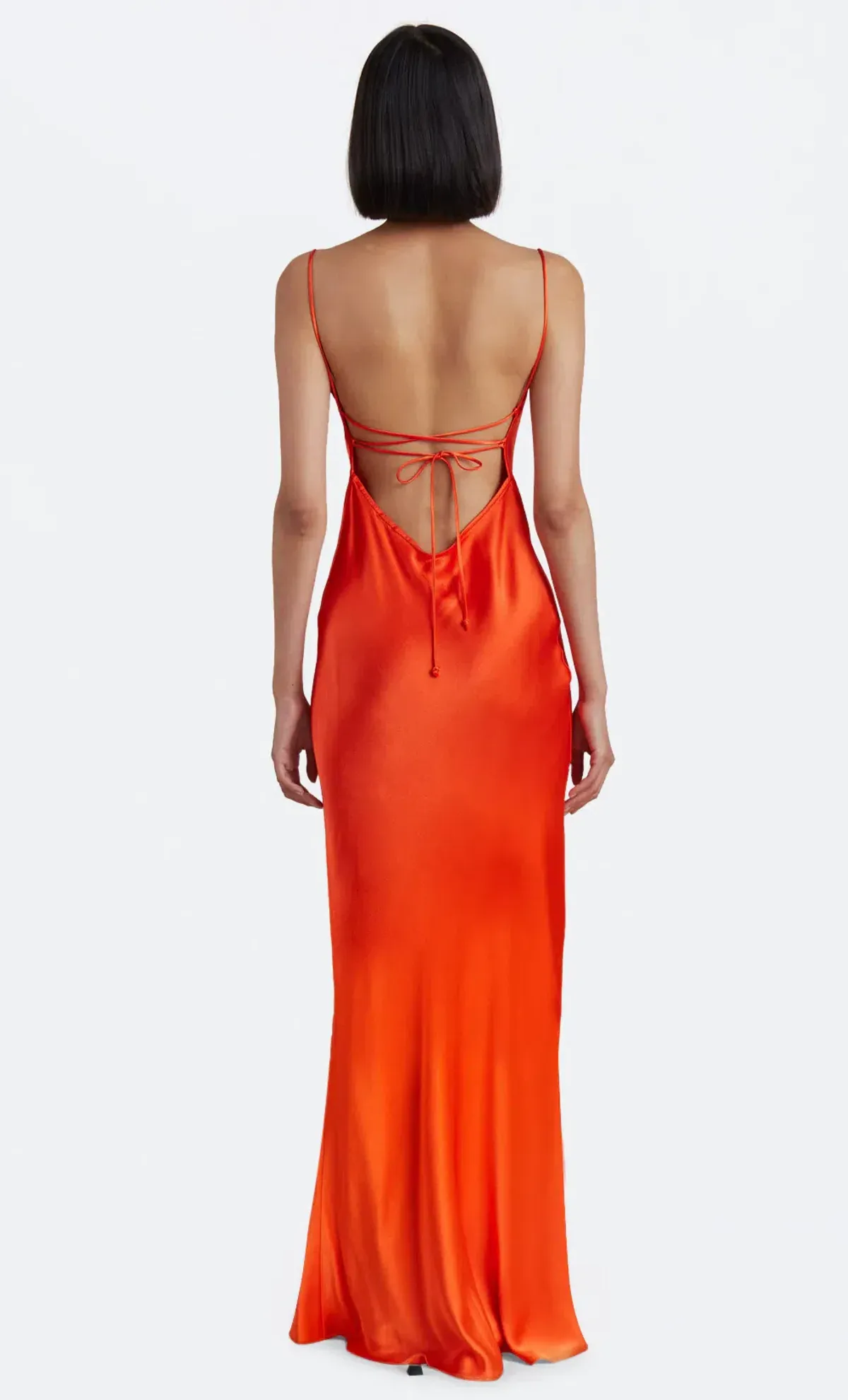 Bec & Bridge Lorelai Tie Maxi Dress Orange Size 8 - Image 3