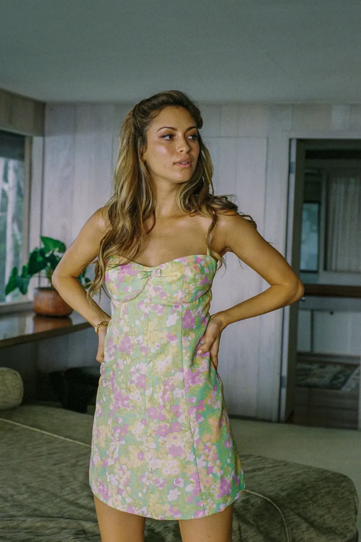 With Jean Dolce Dress in Honey Suckle Print Size 8 - Image 1