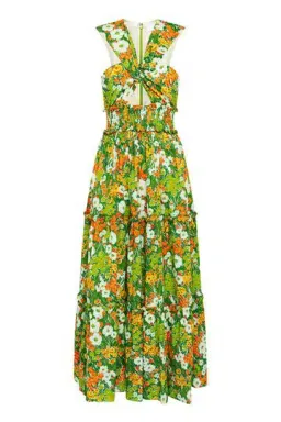 Alice Mccall California Sun Midi Dress Green Size 8 for rent on The Volte - image 3