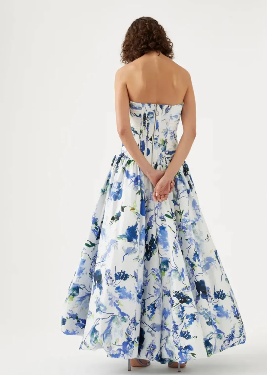Aje Violette Bubble Hem Maxi Dress Print Size 10 for rent on The Volte - main image