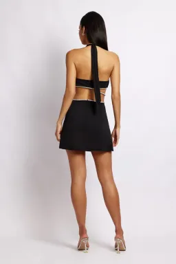 Meshki Nicha Mini Dress Black Size XS/ Au 6 for rent on The Volte - image 2