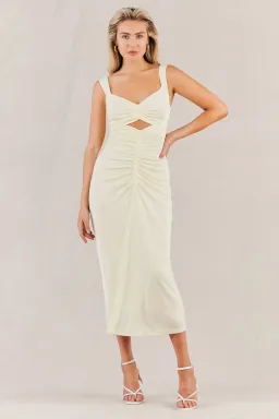 Misha Dolores Dress Butter Yellow Size 6 for rent on The Volte - image 1