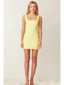 Bec & Bridge Gemma Mini Dress Banana Size AU 6 for rent on The Volte - image 1