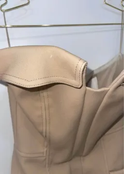 Dion Lee Pocket Bustier Dress Tan Size 6 for rent on The Volte - image 4