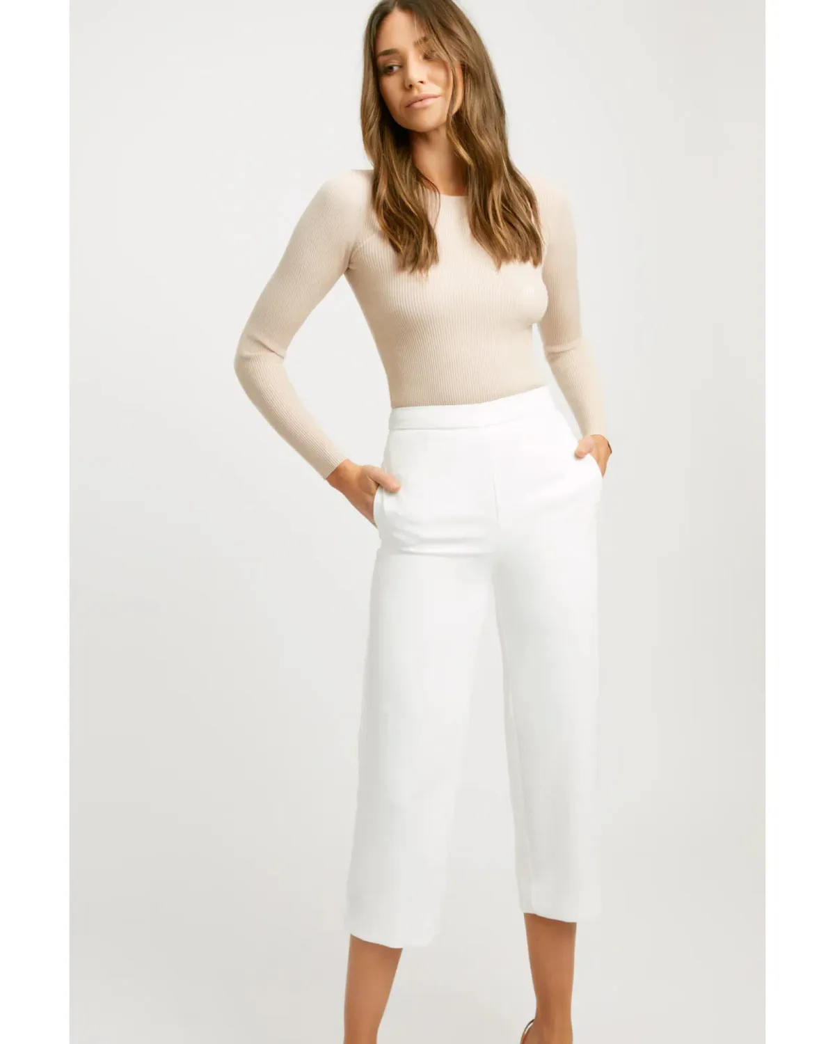 Kookai Oyster Pants White Size AU 6 - Image 2