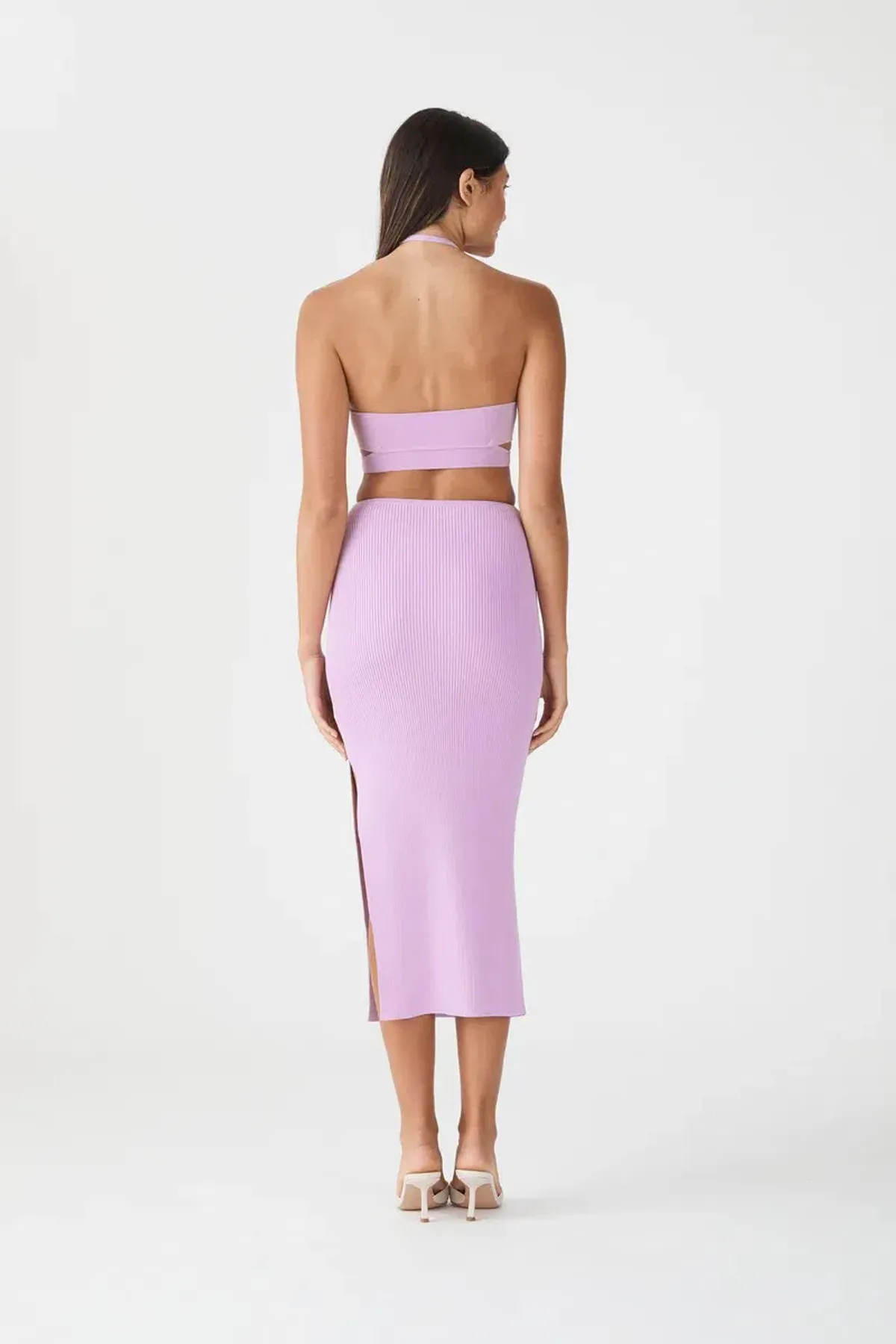 San Sloane Pearce Midi Dress Purple Size XS/ Au 6 - Image 3