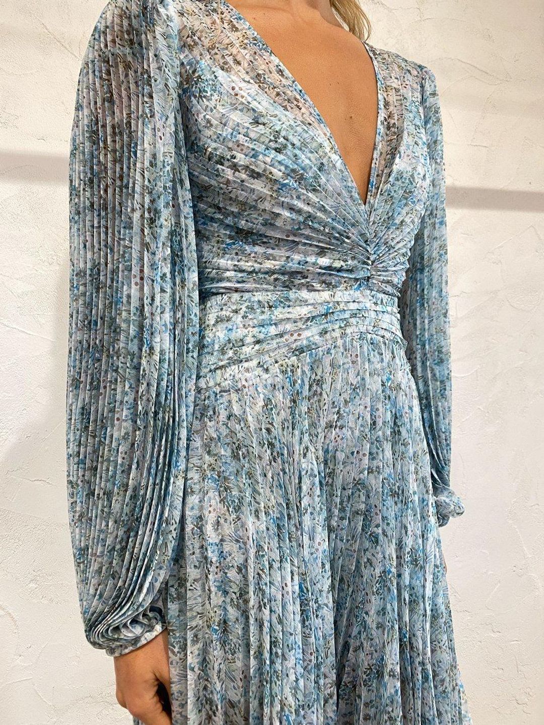 Acler Astone Dress In Blue Fields Size 8 for rent on The Volte - main image