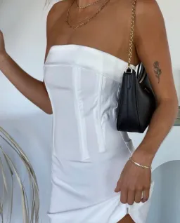 With Jean Chloe Corset White Size XS/ Au 6 for rent on The Volte - image 2