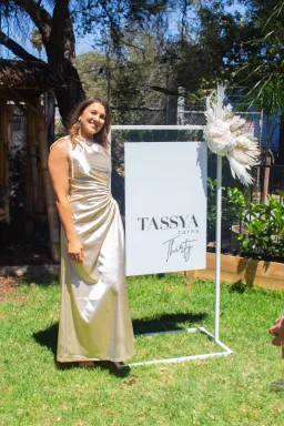 Sonya Moda Nour Ocean Pearl Dress in Gold Size 12 for rent on The Volte - image 5