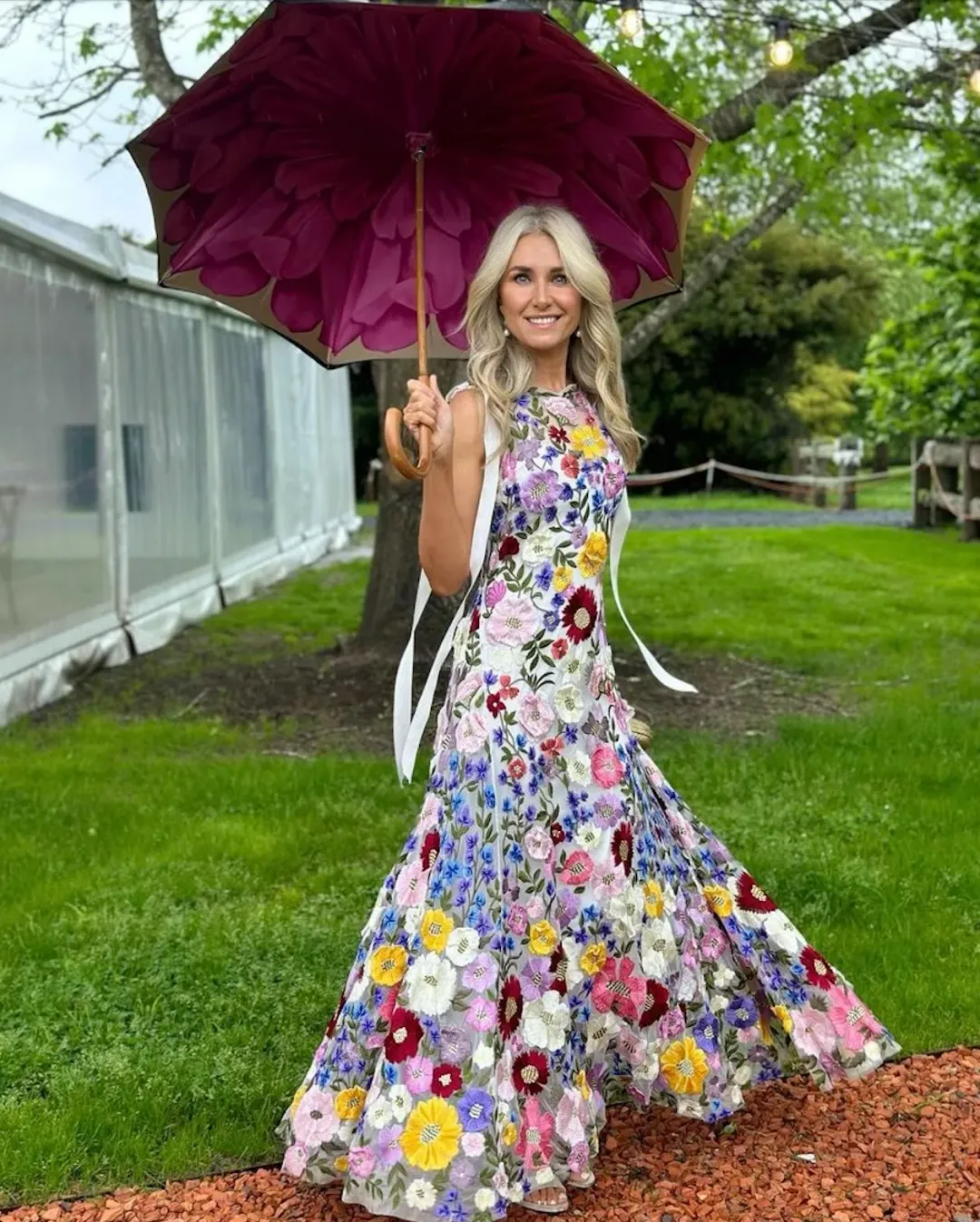 Rachel Gilbert Nya Maxi Gown Multi Size 1 / AU 8 for rent on The Volte - main image