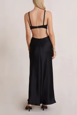 Bec & Bridge Felix V Maxi Dress Black Size 8 for rent on The Volte - image 3