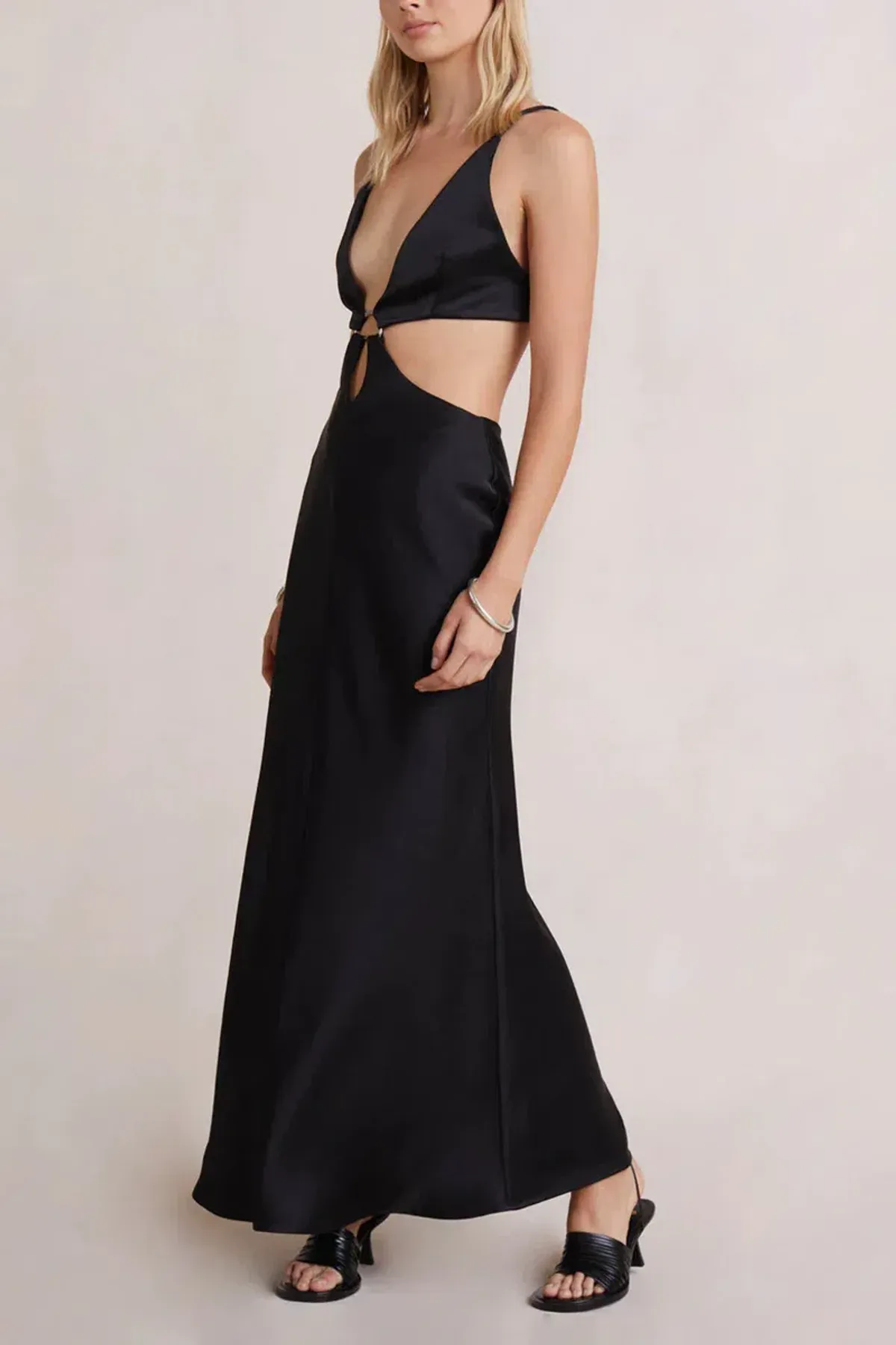 Bec & Bridge Felix V Maxi Dress Black Size 8 - Image 2