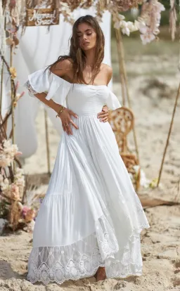Coven & Co Folklore Gown Natural White Size M for rent on The Volte - image 7