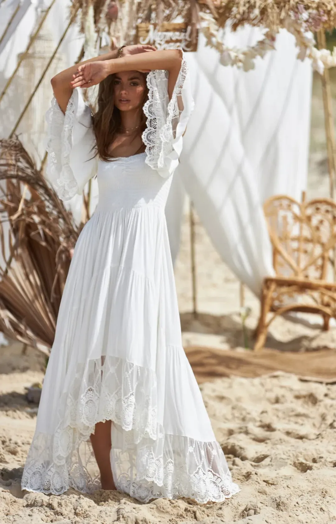Coven & Co Folklore Gown Natural White Size M for rent on The Volte - main image