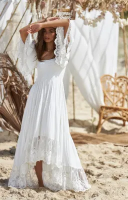 Coven & Co Folklore Gown Natural White Size M for rent on The Volte - image 3