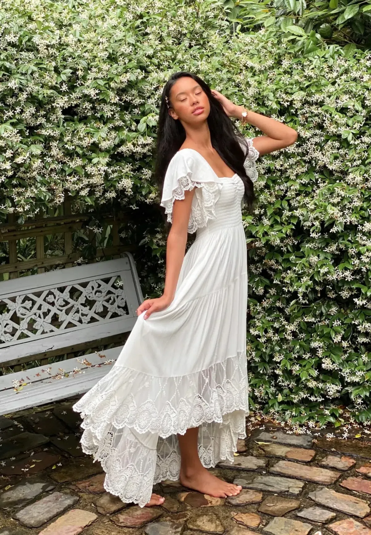 Coven & Co Folklore Gown Natural White Size M - Image 6