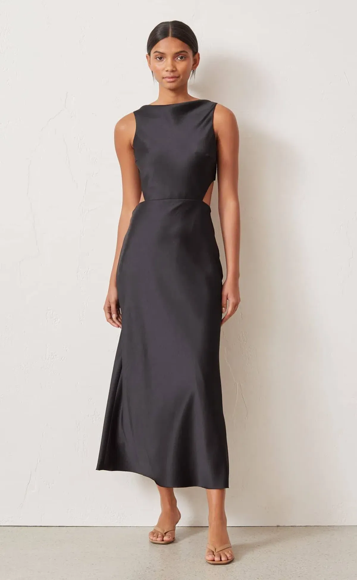 Bec & Bridge Seraphine Cut Out Midi Dress Black Size 10 - Image 1