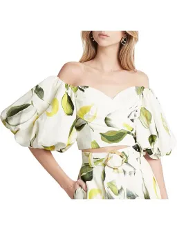 Aje Zest Off Shoulder Top Size 10 & Belted Short Size 12 Set Print for rent on The Volte - image 5