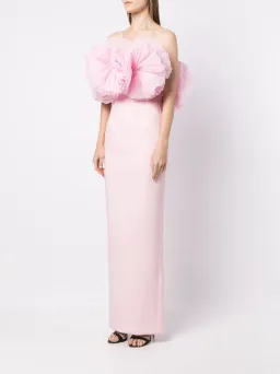 Rachel Gilbert Angelo Gown Maxi Dress in Pink Size AU 6 for rent on The Volte - image 4