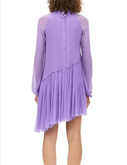 Manning Cartel Feather Weight Mini Dress Purple Size 8 for rent on The Volte - image 3
