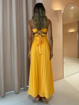 Issy Hoops Dress Orange Sorbet Size 12 for rent on The Volte - image 3