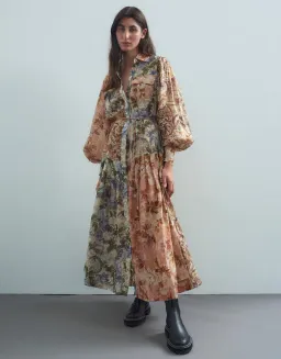 Alemais Phillipa Shirtdress Mix Floral Size 14 for rent on The Volte - image 1