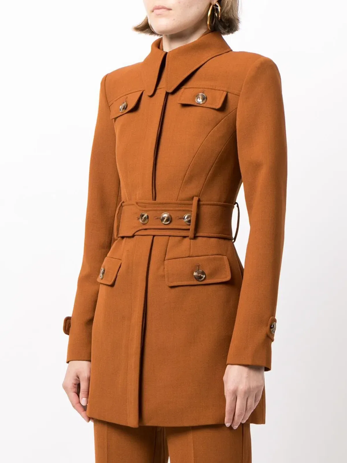 Alice McCall Journey Belted Blazer Dress Brown Size 10 - Image 2