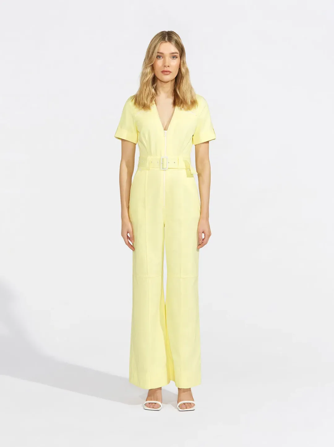 Alice McCall Daisy Dreams Jumpsuit in Citrus Yellow Size 8 for rent on The Volte - main image