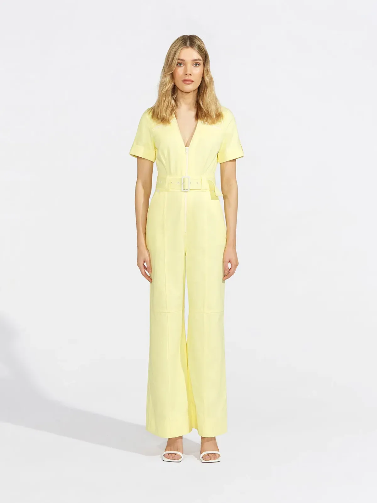 Alice McCall Daisy Dreams Jumpsuit in Citrus Yellow Size 8 for rent on The Volte - main image