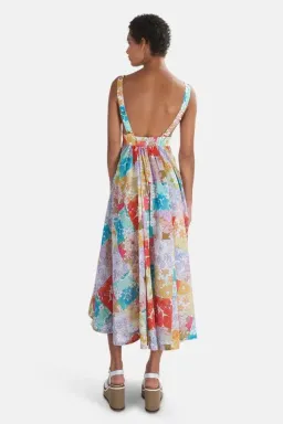 Zimmermann Bells Tie Front Long Dress Floral Size 1 / Au 10 for rent on The Volte - image 2