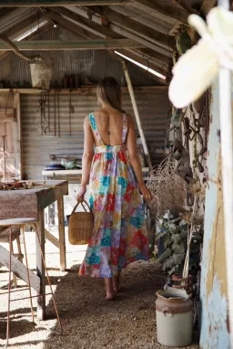Zimmermann Bells Tie Front Long Dress Floral Size 1 / Au 10 for rent on The Volte - image 4