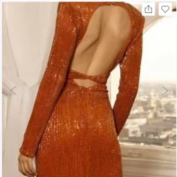 Abyss By Abby Virgo Mini Dress in Burnt Orange Size 8 for rent on The Volte - image 2