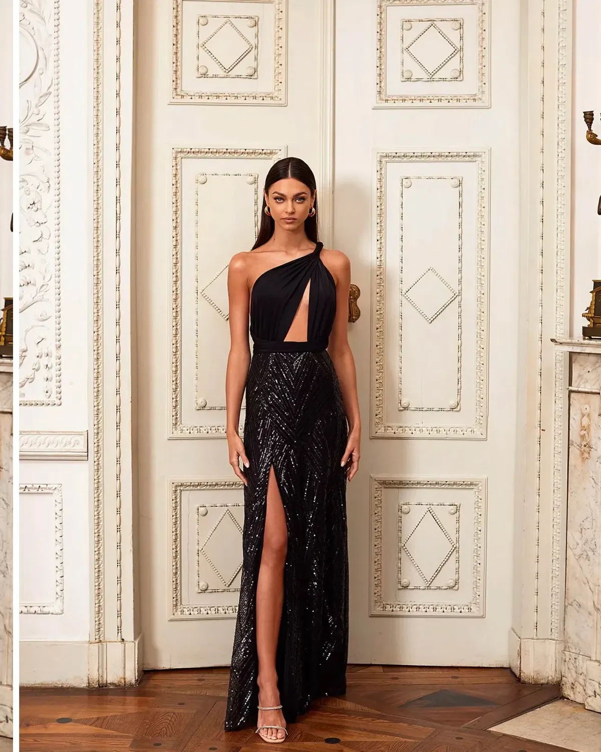 Alamour Maria Dress Black Sequin Size M/ Au 10 - Image 9