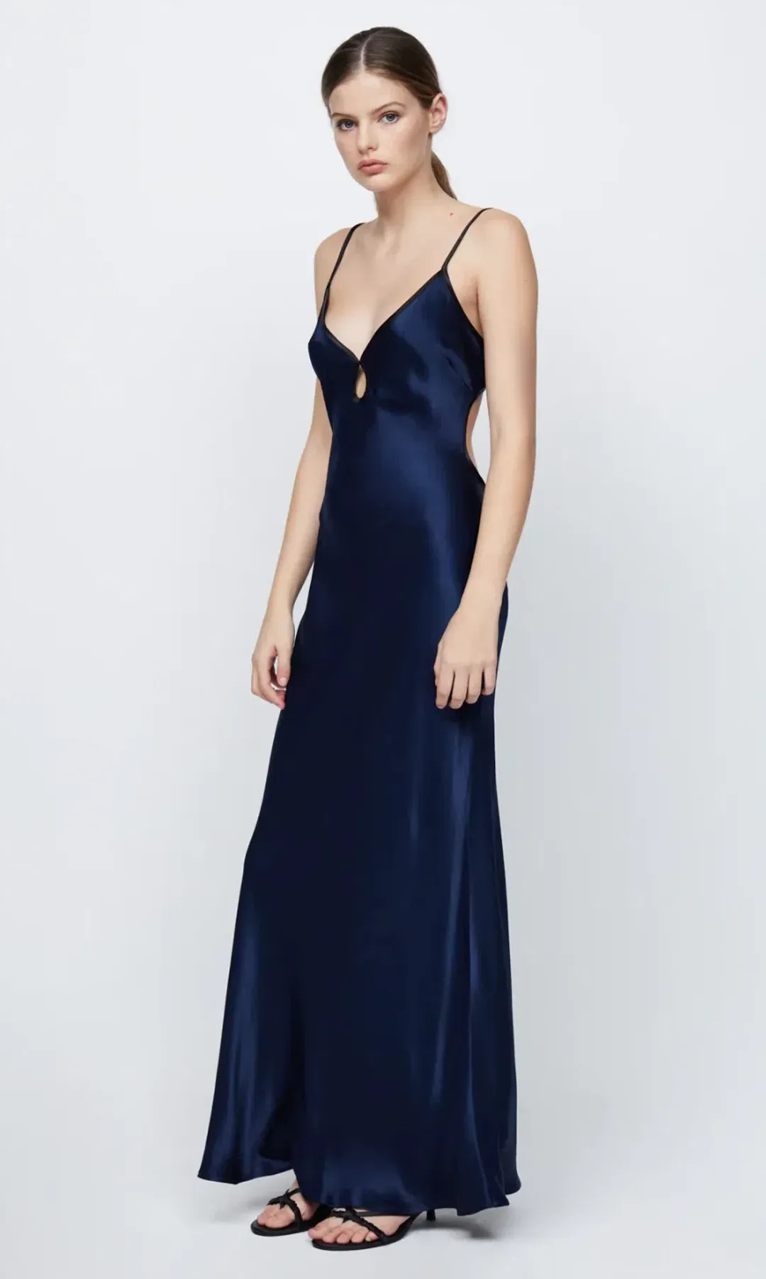 Bec & Bridge Cedar City Maxi Dress Navy Size 10 for rent on The Volte - main image