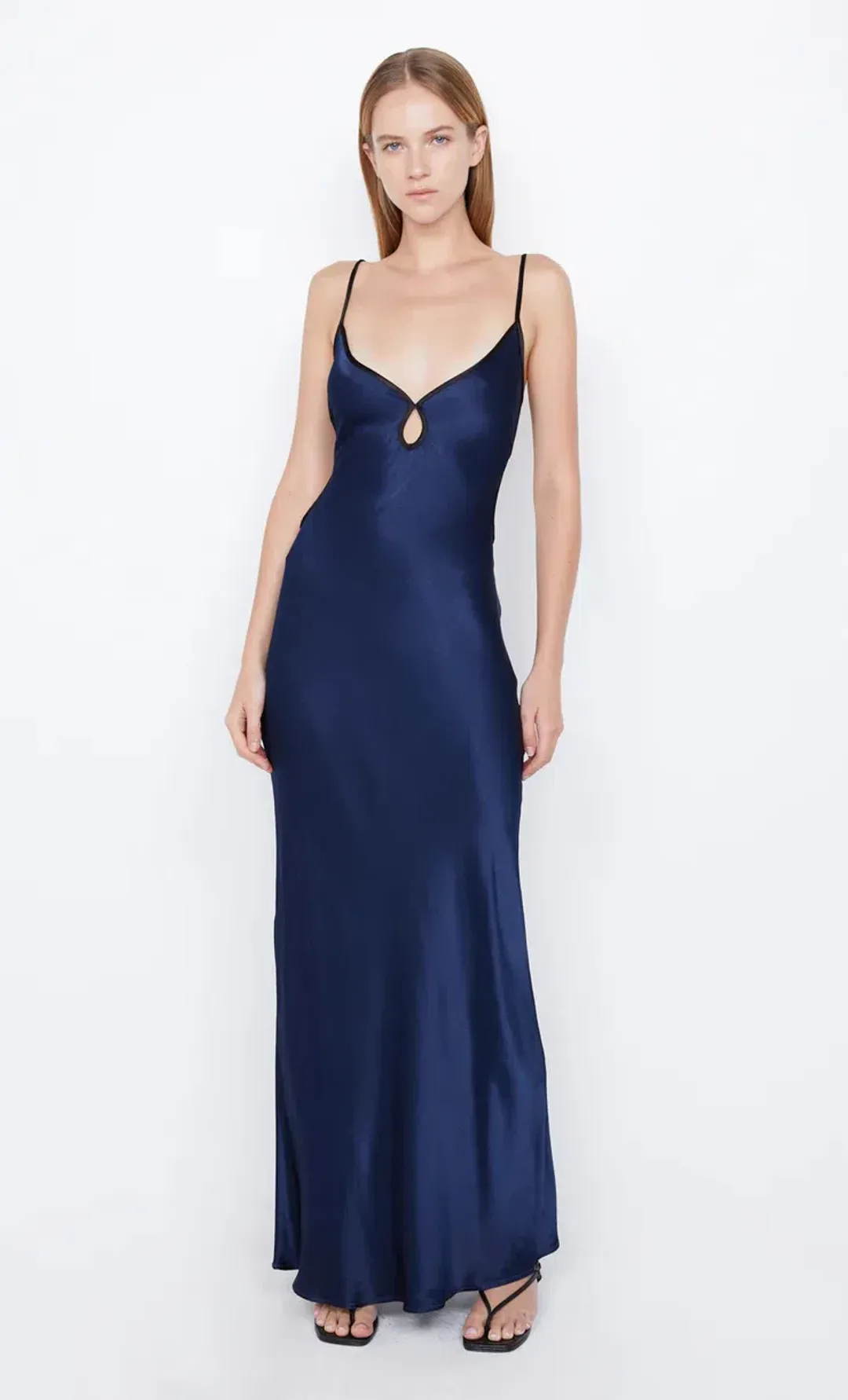 Bec & Bridge Cedar City Maxi Dress Navy Size 10 for rent on The Volte - main image