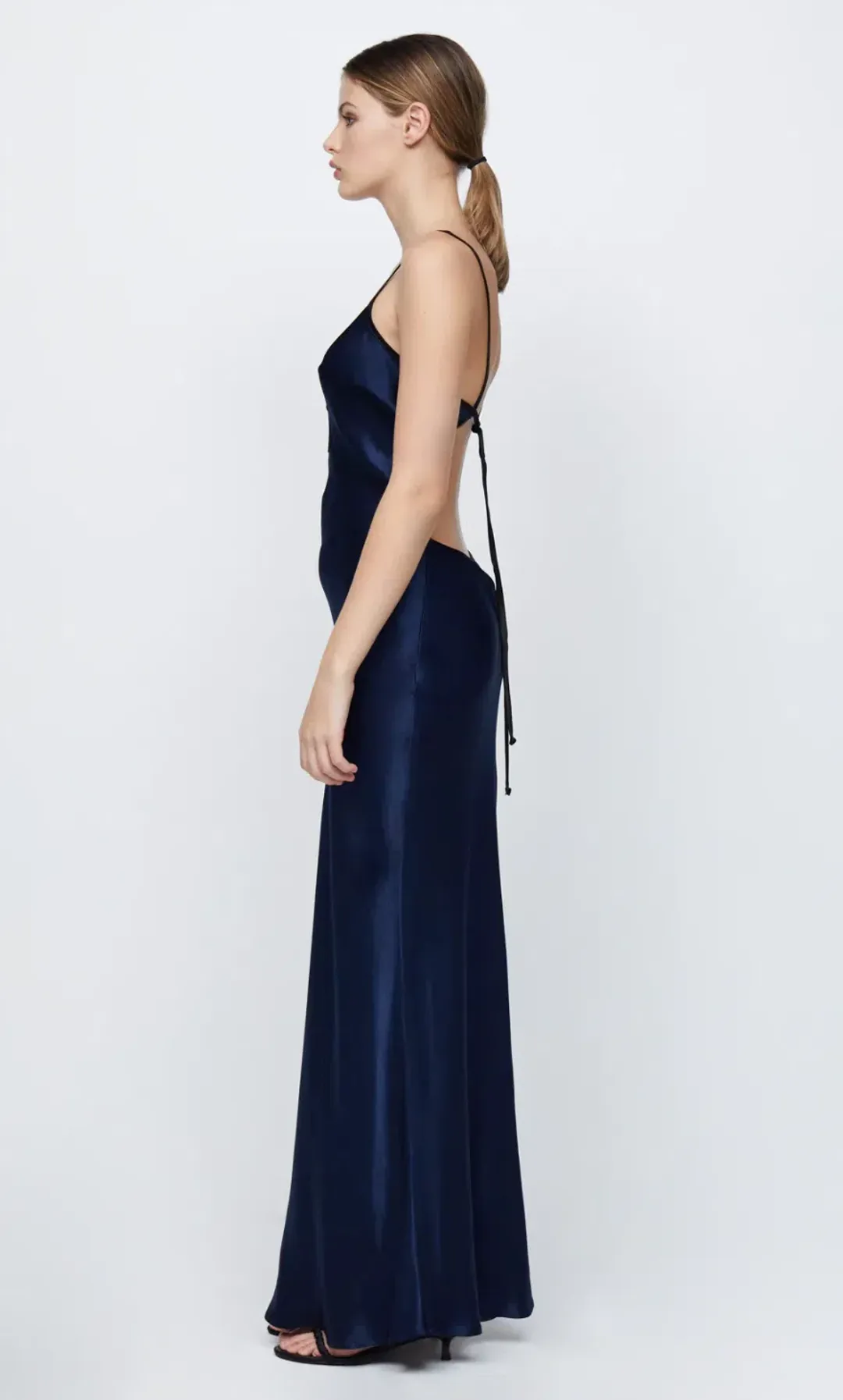 Bec & Bridge Cedar City Maxi Dress Navy Size 10 for rent on The Volte - main image