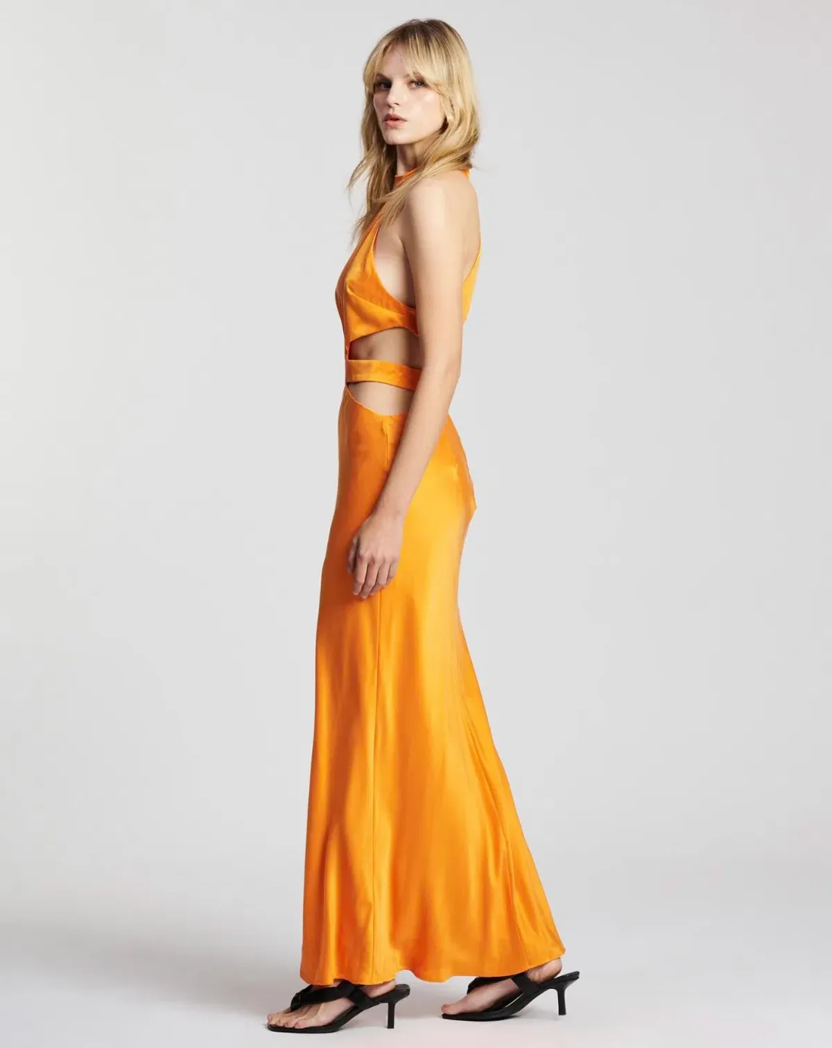 Auteur Emilie Solid Dress Orange Size M/ AU 10 - Image 2