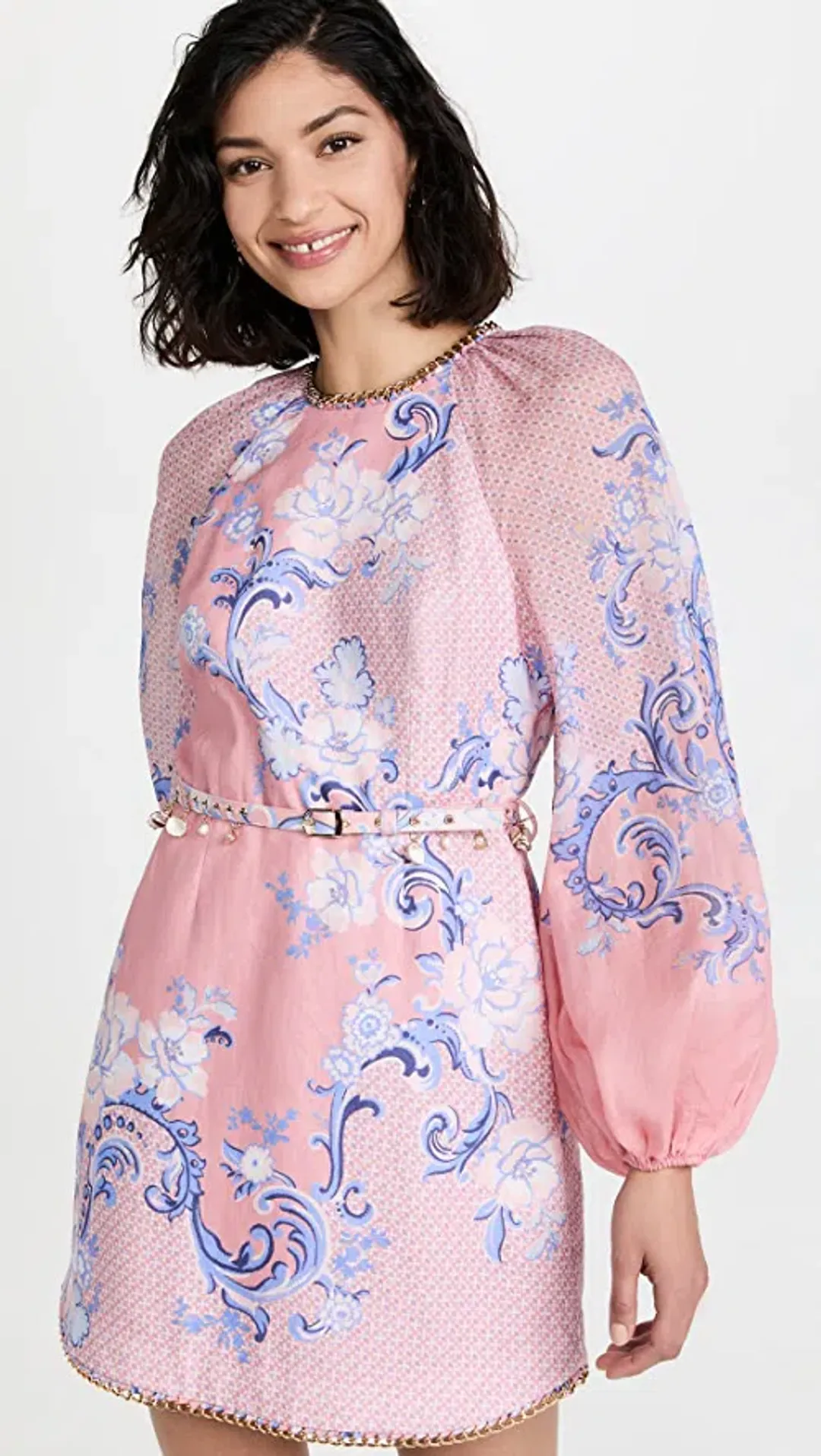 Zimmermann Postcard Floral Mini Dress Print Size 0 / Au 8 for rent on The Volte - main image
