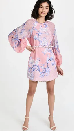 Zimmermann Postcard Floral Mini Dress Print Size 0 / Au 8 for rent on The Volte - image 1