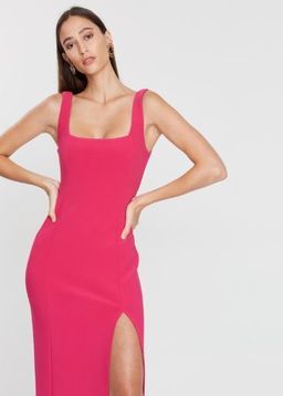 Bec & Bridge Hibiscus Midi Dress Magenta Pink Size AU 6 for rent on The Volte - image 2