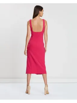 Bec & Bridge Hibiscus Midi Dress Magenta Pink Size AU 6 for rent on The Volte - image 4
