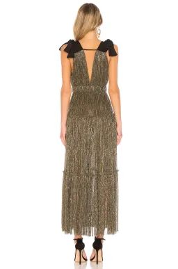 Sabina Musayev Ray Dress Gold Size 12 for rent on The Volte - image 3