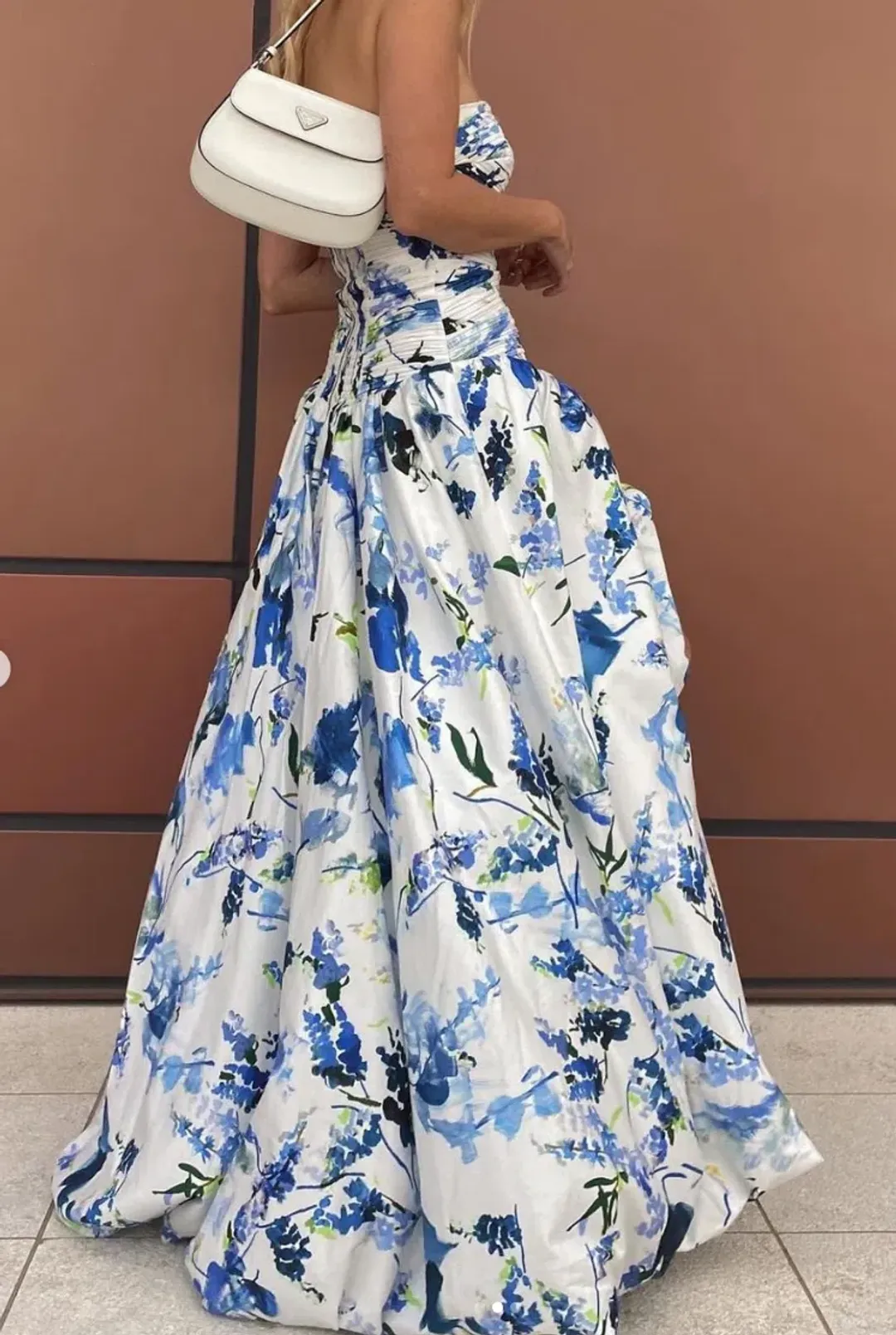 Aje Violette Bubble Hem Maxi Dress Lavenders Of Provence Print Size 8 for rent on The Volte - main image